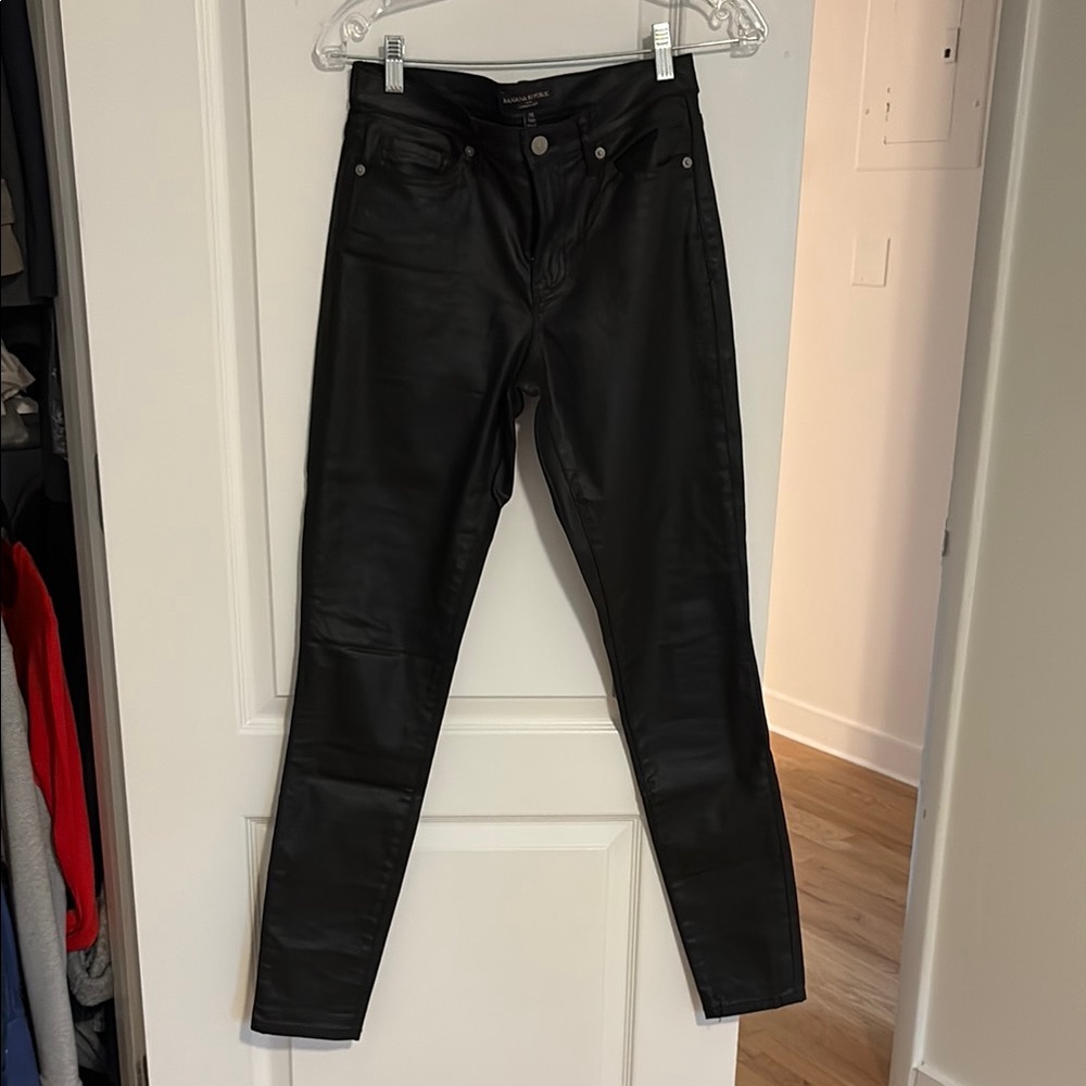 Banana Republic Black Skinny Jeans High-Waisted Stretch